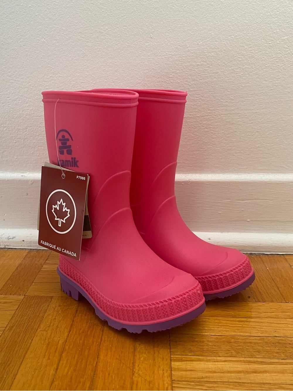 Kamik Pink Stomp Rain Boots